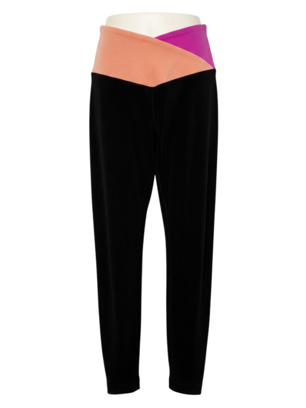 Victorias Secret On Point Live Crossover Yoga Pants Leggings Color Block Pink 4
